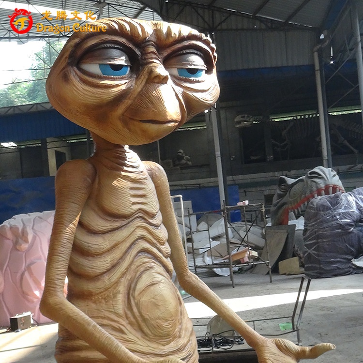 Индивидуальная Реалистичная аниматронная имитация E.T. С рисунком внеземных обитателей в натуральную величину модель для продажи