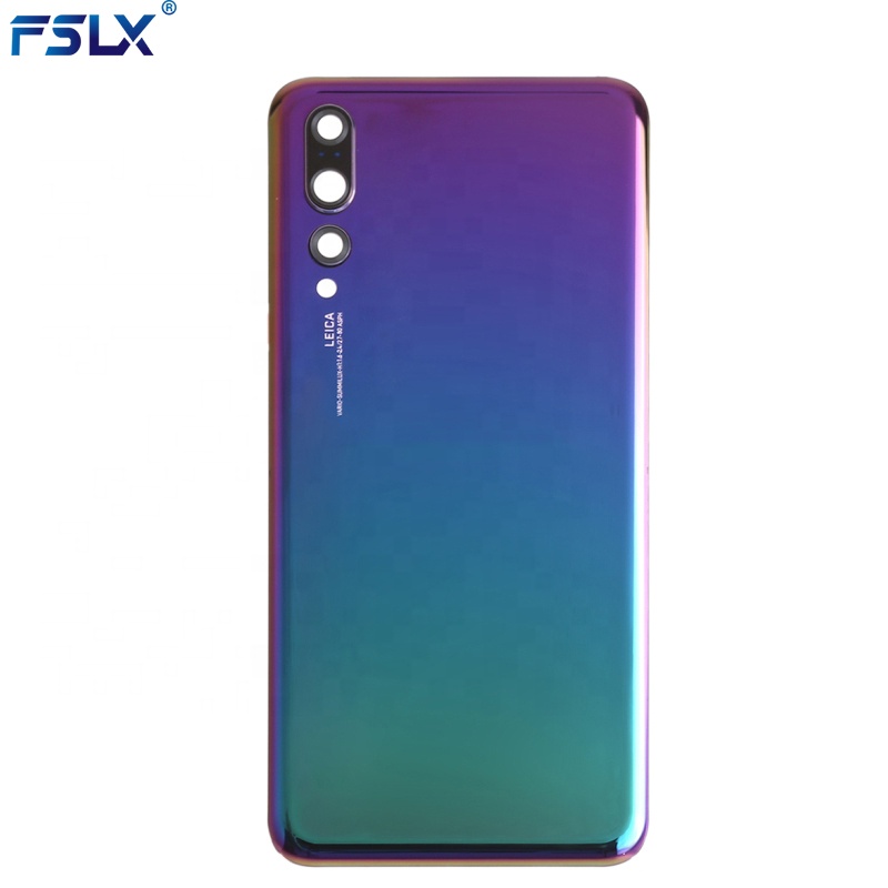 Задняя стеклянная крышка для Huawei P20 Pro, крышка аккумулятора, задняя панель, задняя крышка корпуса с объективом камеры