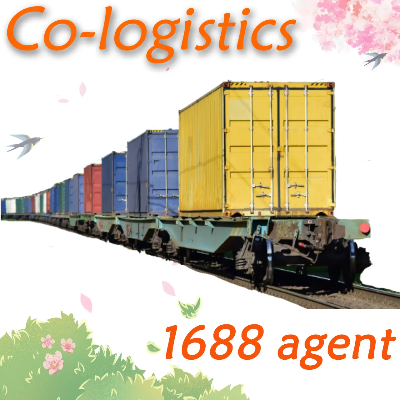 Railway cargo shipping cost bulk freight forwarder door to door service from Shenzhen China to UK Europe