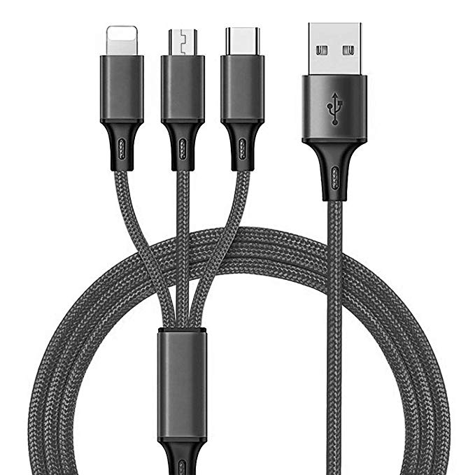 Лидер продаж, зарядный Usb-кабель 3 в 1 для Iphone, Micro Usb и Type c