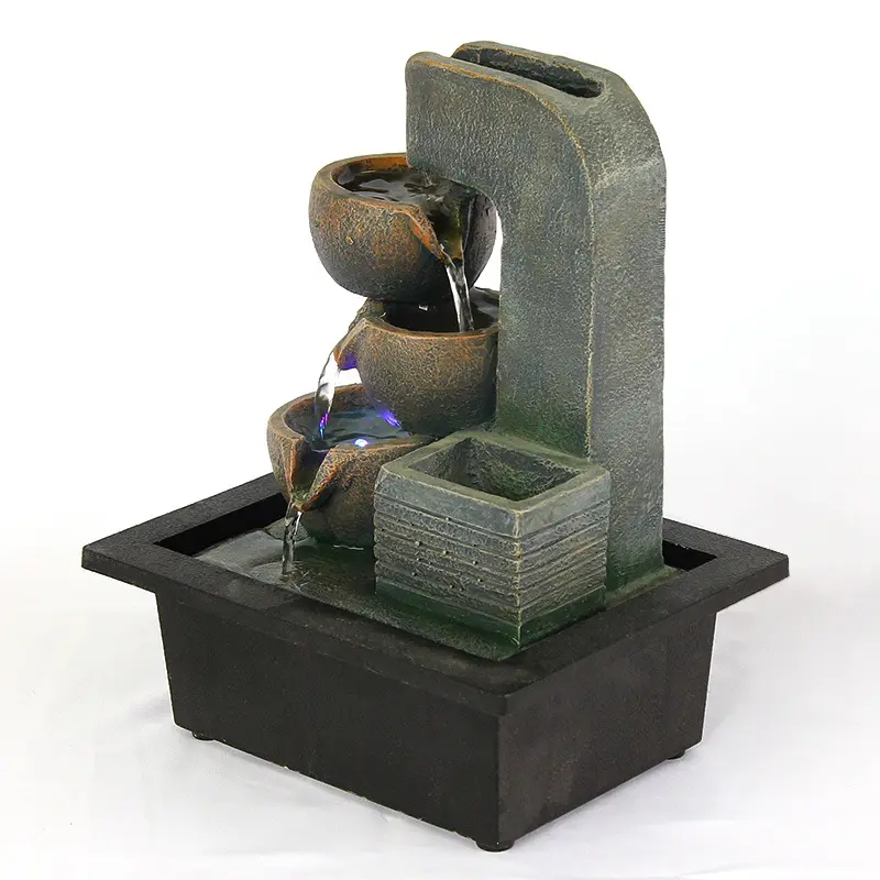 Resin Gardens Waterfall Streams Fountains Features Water Indoor Fountain
