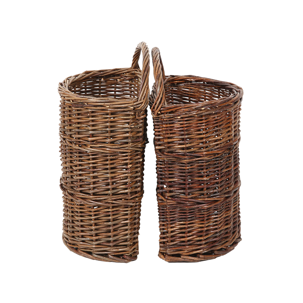 Handmade hanging wall basket decor kids room flower woven ornament catchers hanging wall baskets wicker wall hanging baskets