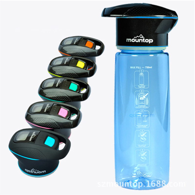 Creative outdoor camping sports water jug Lighting filter water jug creative sterilizing water jug clean water jug