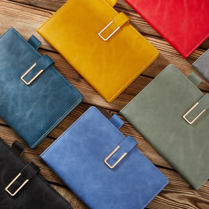 Organizer Notepad Hardcover Leather Thermal Binding Notebook Set For Gift