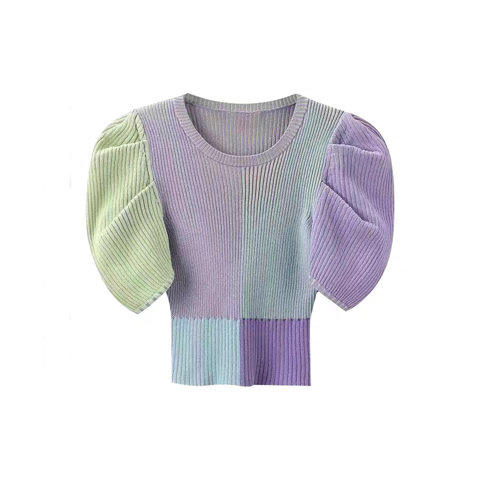 Cute Female Cable Knit Sweater Women Sweaters Fashionable Pullover Ladies Knit Sweater Crew Neck Computer Knitted Casual Summer