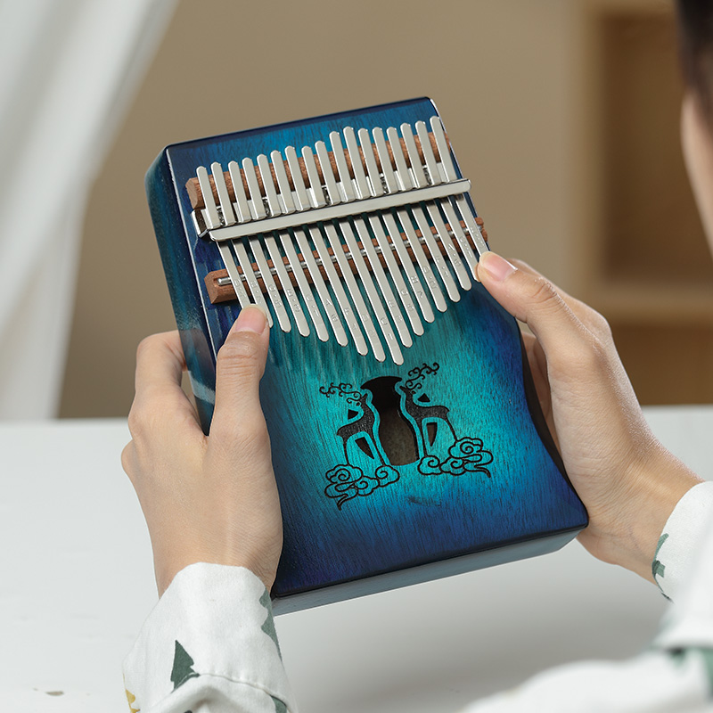 Пианино Huashu-Kalimba Thumb Piano, 17 клавиш, портативное пианино, подарки для детей и взрослых, начинающие