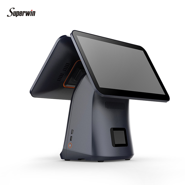 Оригинальный заводской pos-терминал Superwin с принтером 58 мм, Термальный чековый pos-терминал, система мобильного pos-терминала