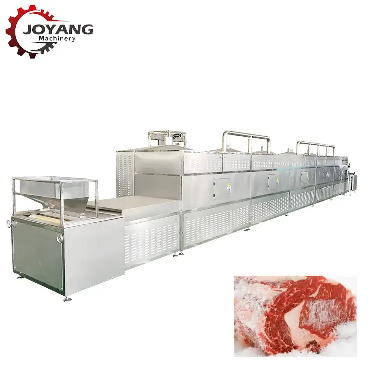High Production Microwave Pig Trotters Duck Wings Meat Products Thawing Machine