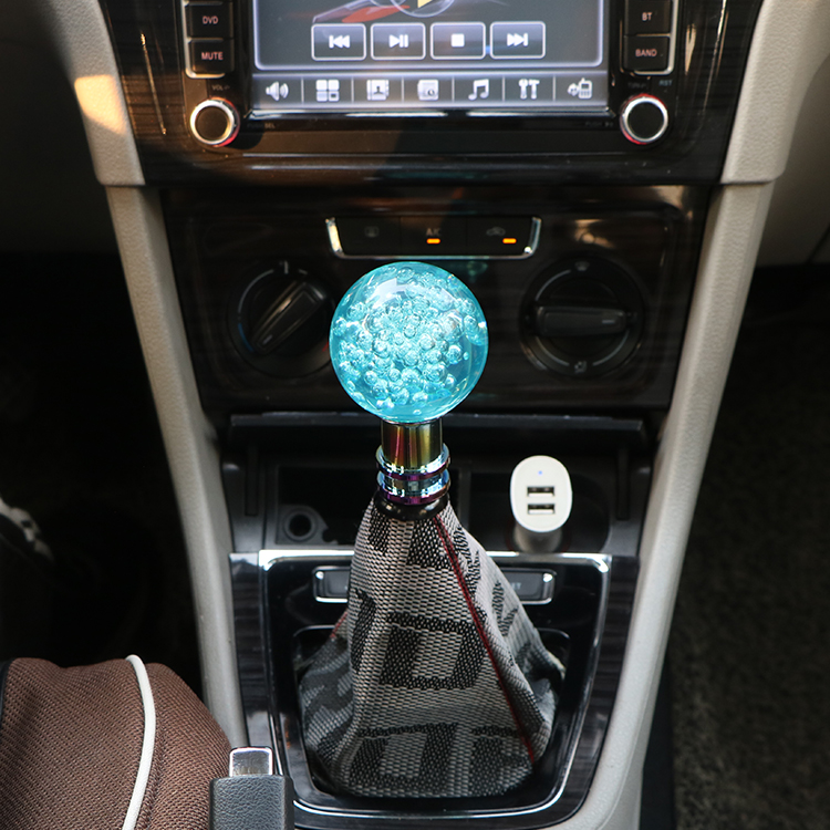 Jdm автомобильные аксессуары новый дизайн круглая шариковая ручка переключения передач прозрачная пузырьковая ручка переключения передач
