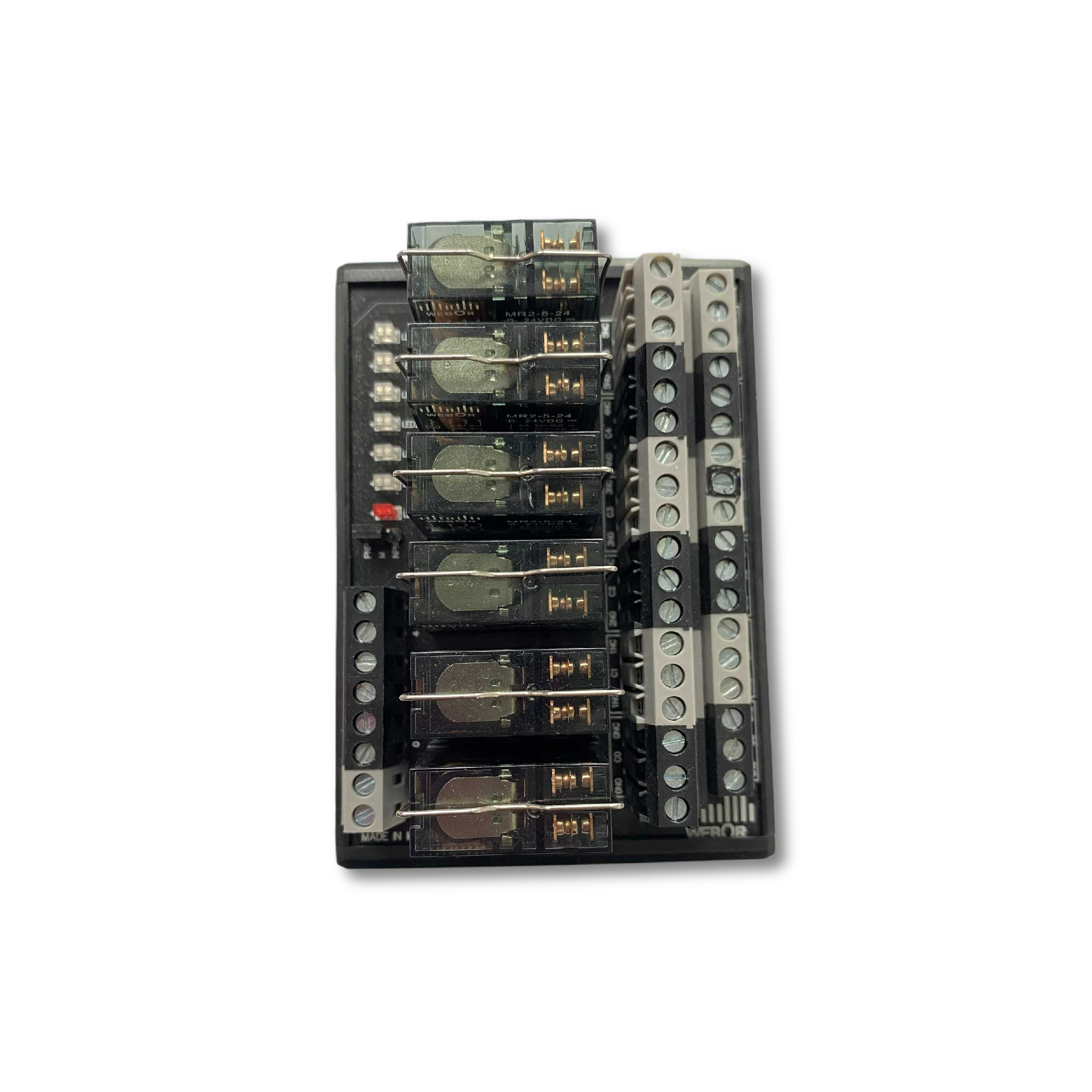 Webor 6-канальный Одиночная группа триггерный релейный модуль 24V с розеткой электромагнитное реле оригинальный продукт для ПЛК