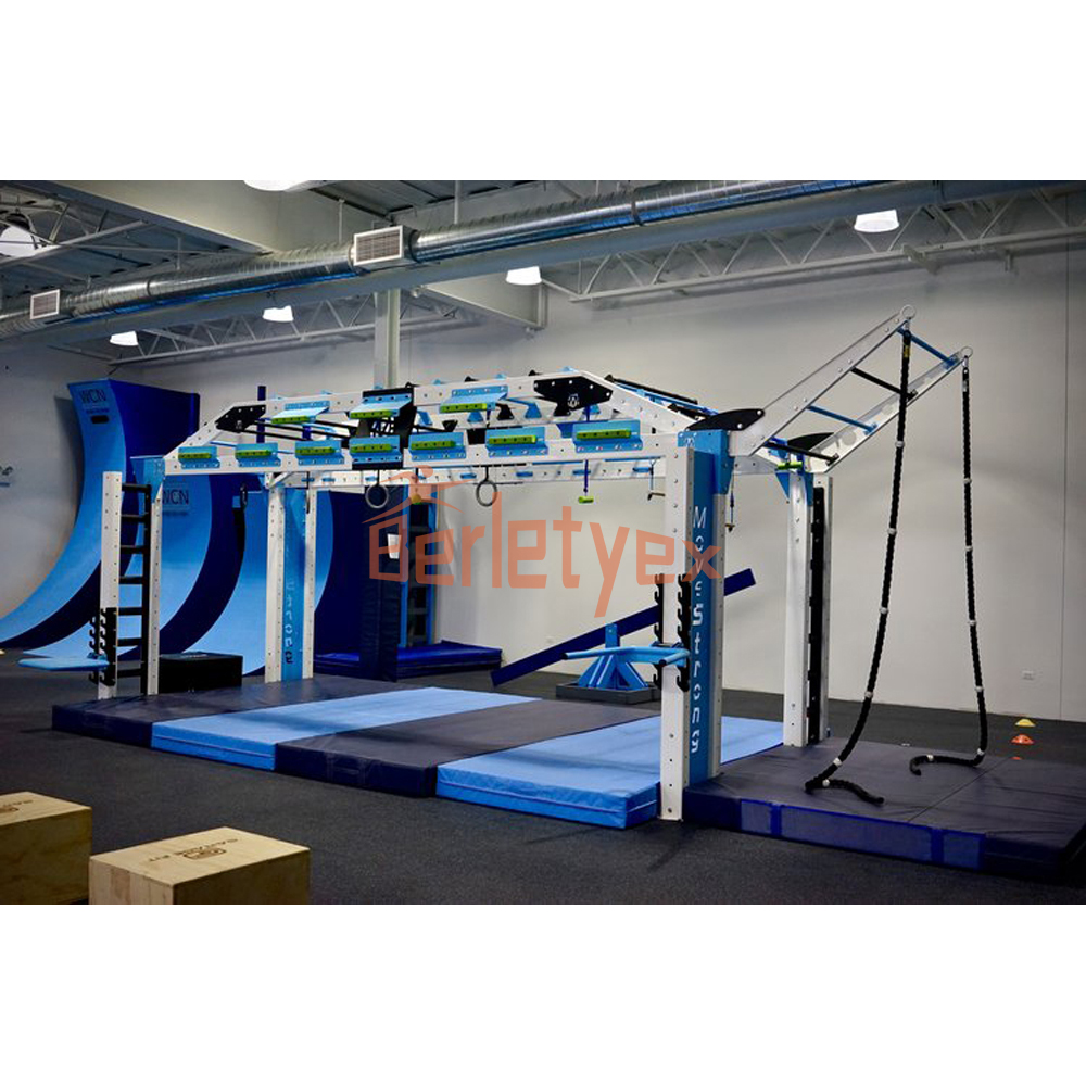 Berletyex American Custom Ninja Warrior Park For Adults Wheel Obstacle Course equipment Fitness gym