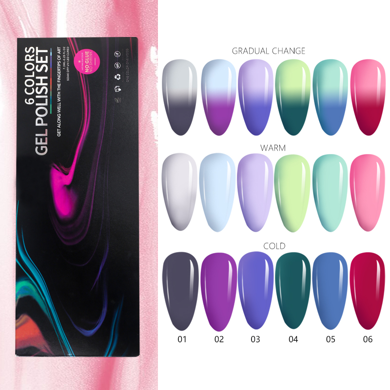 Bozlin Fashion Nails Soak Off Gel Polish Kit Color Uv Gel Polish Nails Gel Color