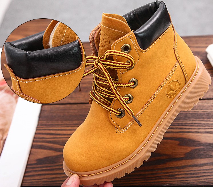 Детские Модные Повседневные осенне-зимние ретро сапоги Martens
