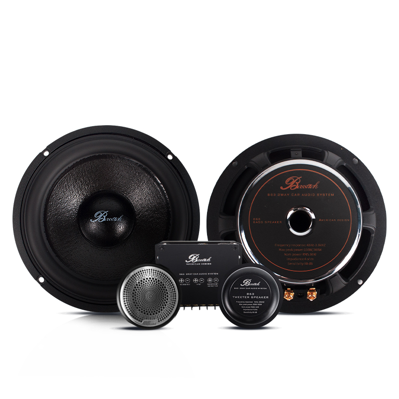 Car speaker 6.5 inch 2-way 4ohm component speaker set round speaker for car audio upgrading