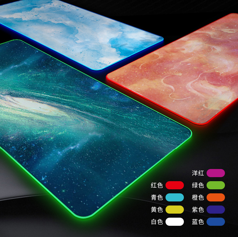 Новый сублимационный резиновый коврик для мыши RGB для ноутбука коврик для мыши оверсайз rgb светодиодный черный коврик для игровой мыши коврик для геймера