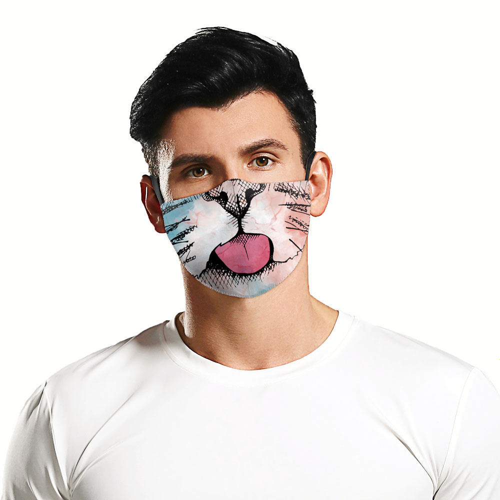 wholesale 3D digital printing Custom Headscarf Unisex Head Bandana mouth face cover with filters