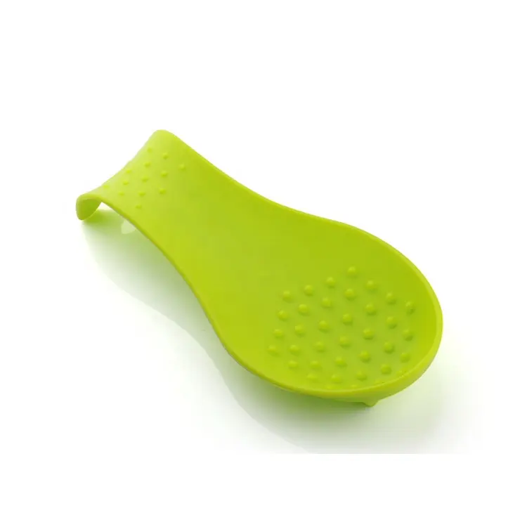 Low MOQ kitchen use food grade material cooking utensil Silicone spoon rest