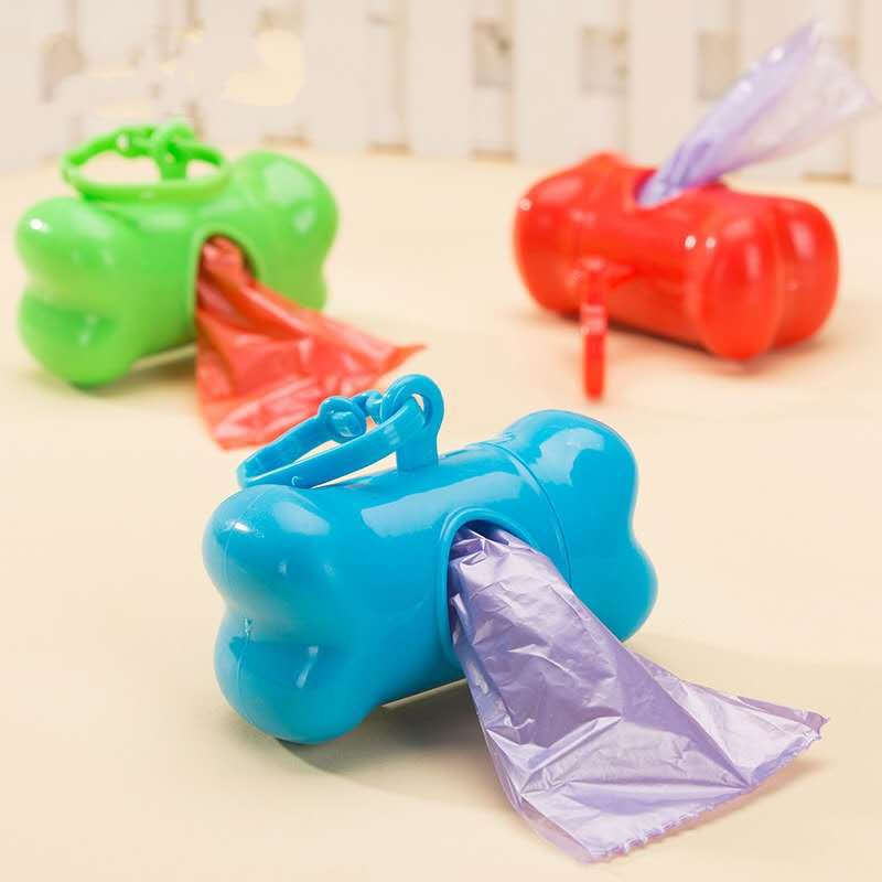 pet poop bags bone design Pet trash bags go out portable poop picking bag configurator pill trash box pet cleaning supplies