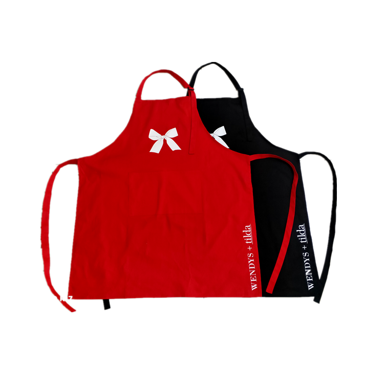 Cotton Long Black Kitchen Chef Apron Customized Logo Bib Apron Barista Apron