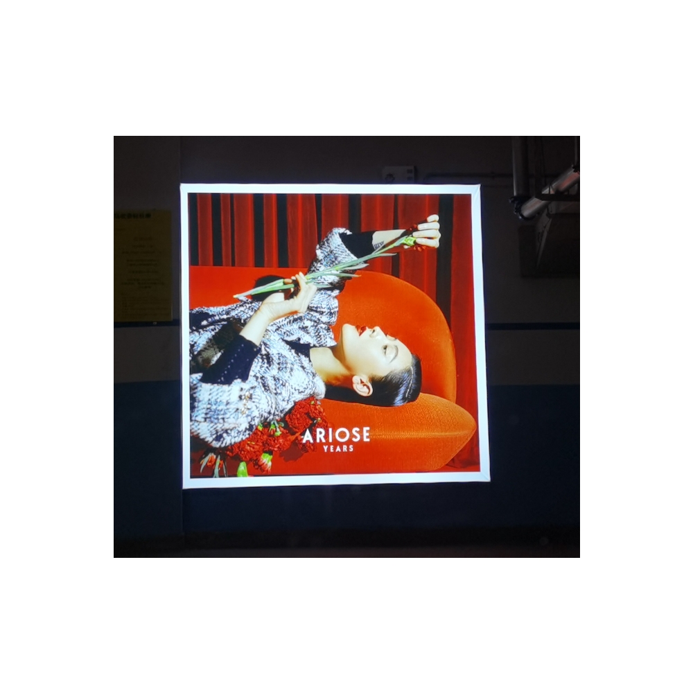 light box restaurant outdoor advertising stainless steel hanging wall led pad light box letters