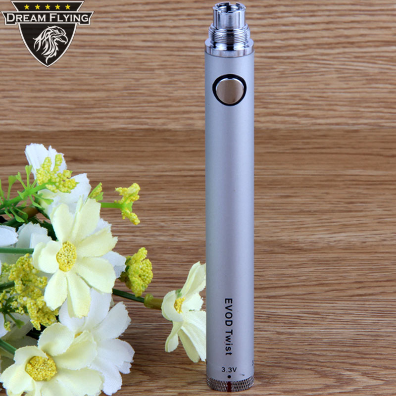 Оригинальный высококачественный аккумулятор EVOD Twist 510/650/900/1100 мАч с регулируемым напряжением и резьбой 1300