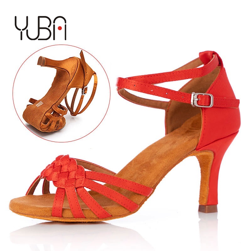 Wholesale Ladies ballroom Salsa Daning Shoes Women Latin Dance Shoes with 5/7cm Heel