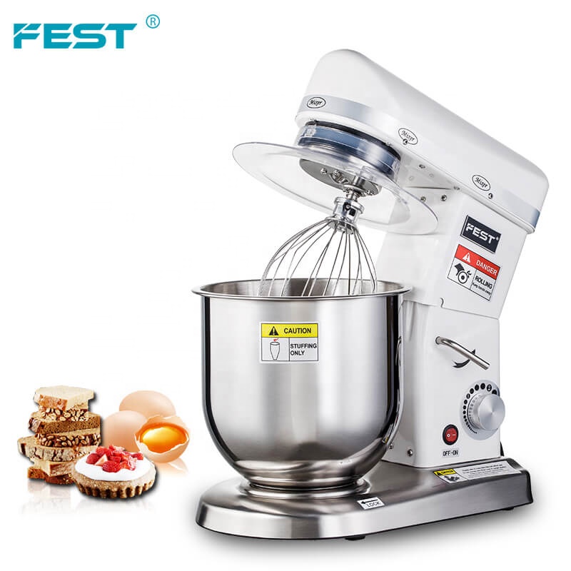 FEST commercial bakery Heavy duty planetary 3 in1 kitchen food mixer machine electric bread pizza cake stand mixer 7L for dough