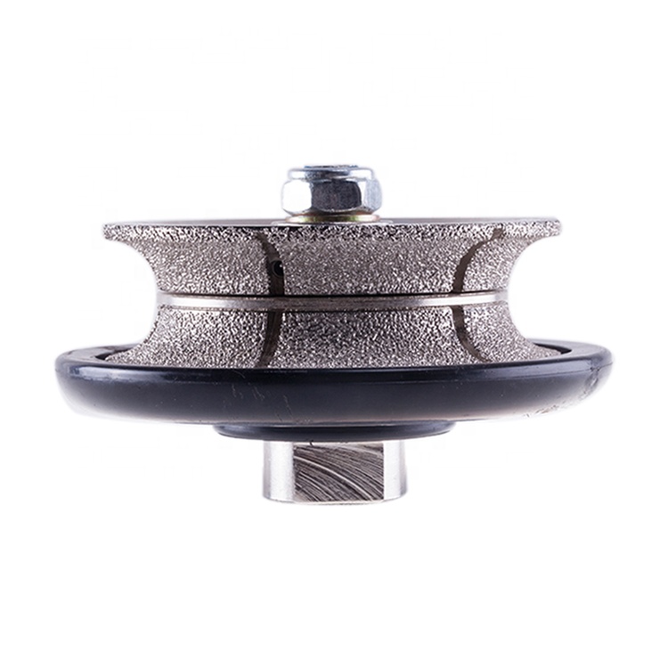 Brazed Diamond Marble Edge Hand Profile Wheel Electroplated Diamond Grinding Wheel Bull Nose 20mm