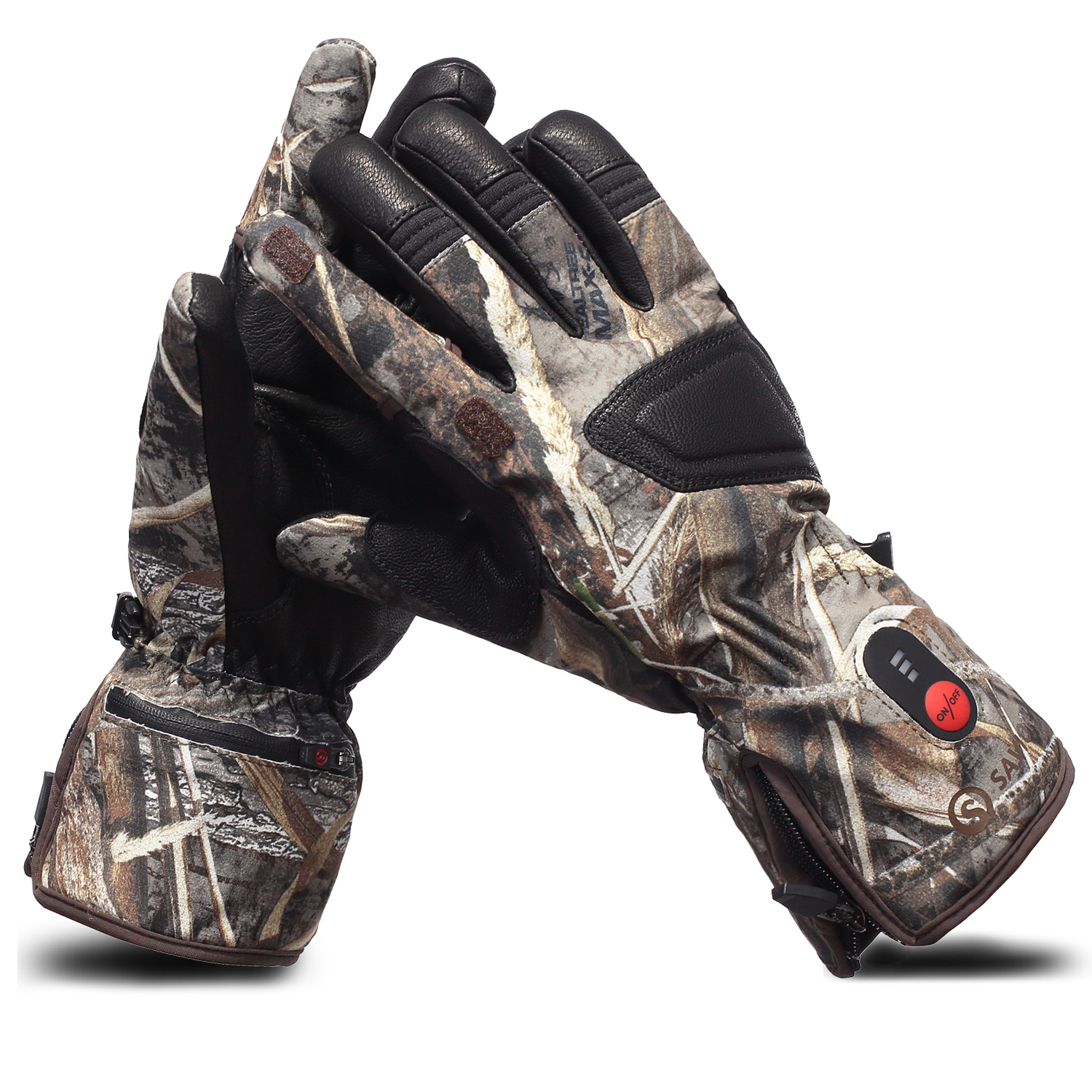 Wholesale Outdoor Hunting Heated Gloves Camouflage Touch Screen Hunting Fishing Glove