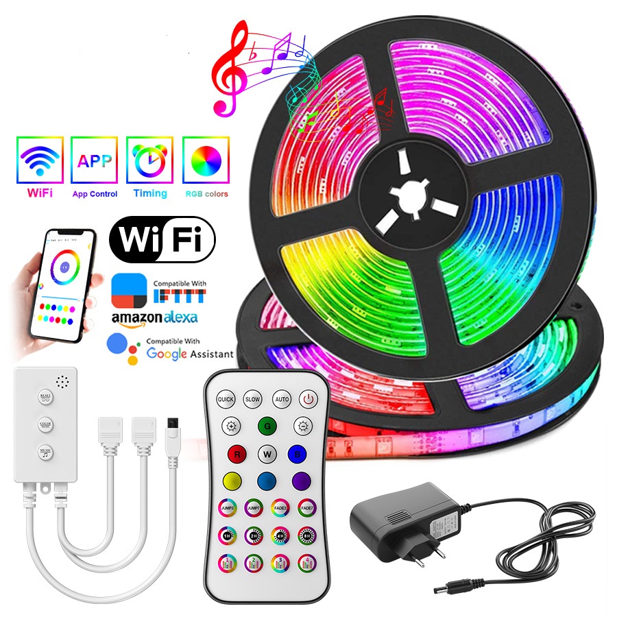 Светодиодная лента RGB 5050 SMD, гибкая водонепроницаемая лента RGB 5050, Неоновая Гибкая светодиодная лента Rgb 220 В