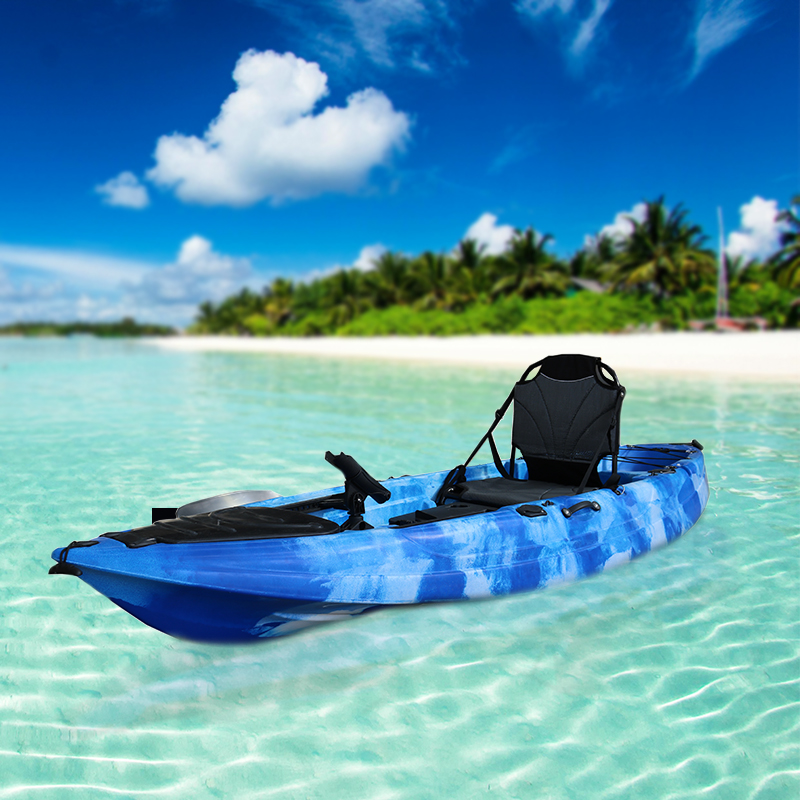 Ocean Kayak AoHong Classic Recreational PE Sit-On-Top Kayak Quality Rowing Boat for Lake Drifting & Outdoor Fishing
