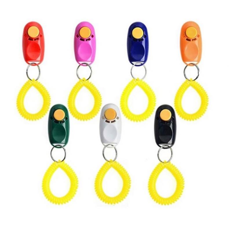 Manufacturer Wholesale Custom Logo Dog Trainer Clicker Sound Stop Barking Training Whistle Dog Clicker Pet Training