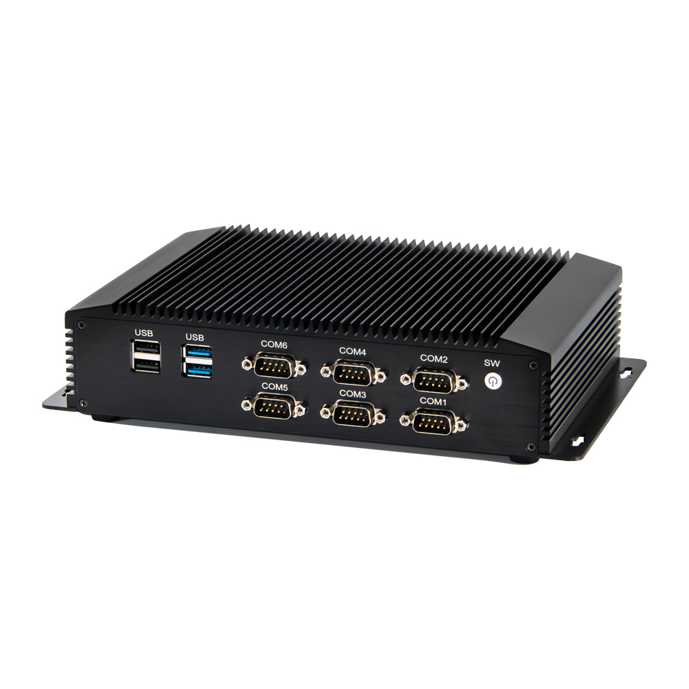 Eglobal Wins10/Linux Безвентиляторный ПК core i7 4500U промышленный мини-ПК с богатым параллельным портом 6 COM VGA HD GPIO ПК Встроенный