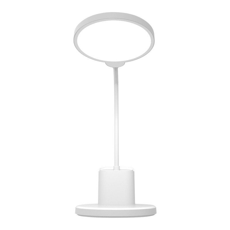 Top Intelligent Speech Control Eyes Care Reading Writing Lamp Office Home Bedroom Table Lamps With Cell Phones Holder Pen Box