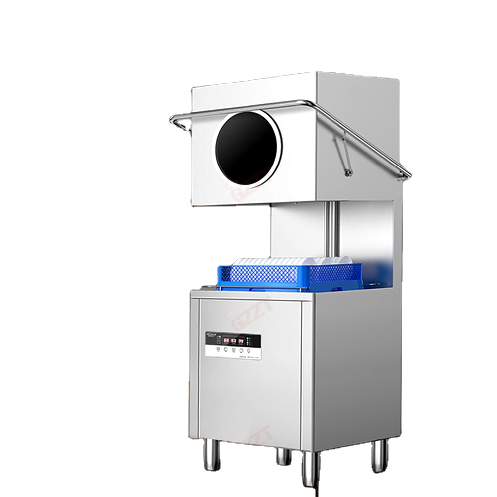 Automatic Dishwasher Heavy Duty Kitchen Dishwasher 201 Stainless Steel Commercial Hotel Restaurant Dishwasher 60 baskets/hour