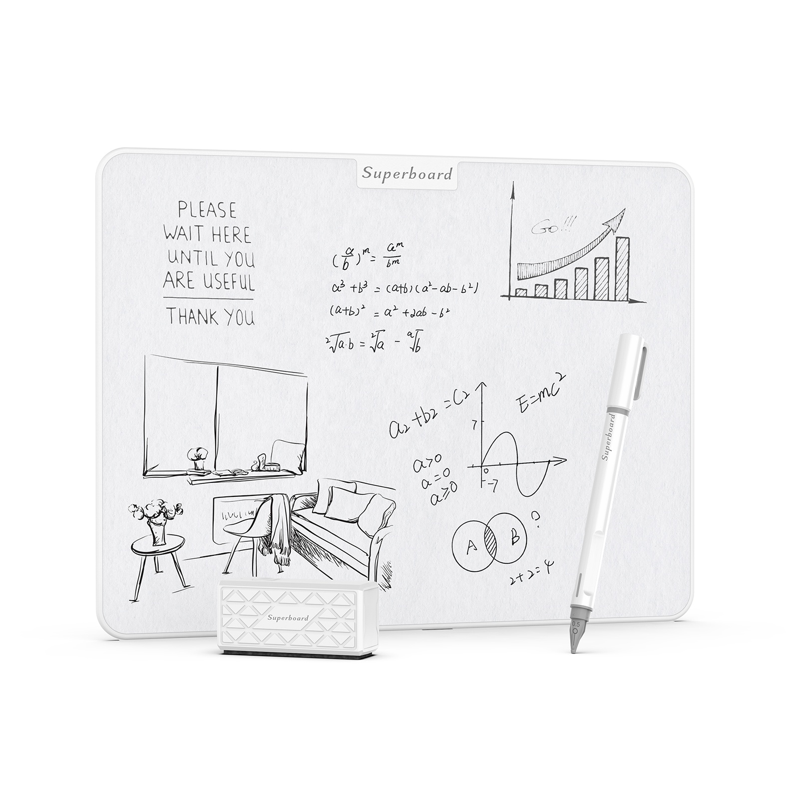 SUPERBOARD Wholesale No Ink No Dust E-Writing Doodle Board Kids Gift Lcd Writing Tablets With Memory For Children