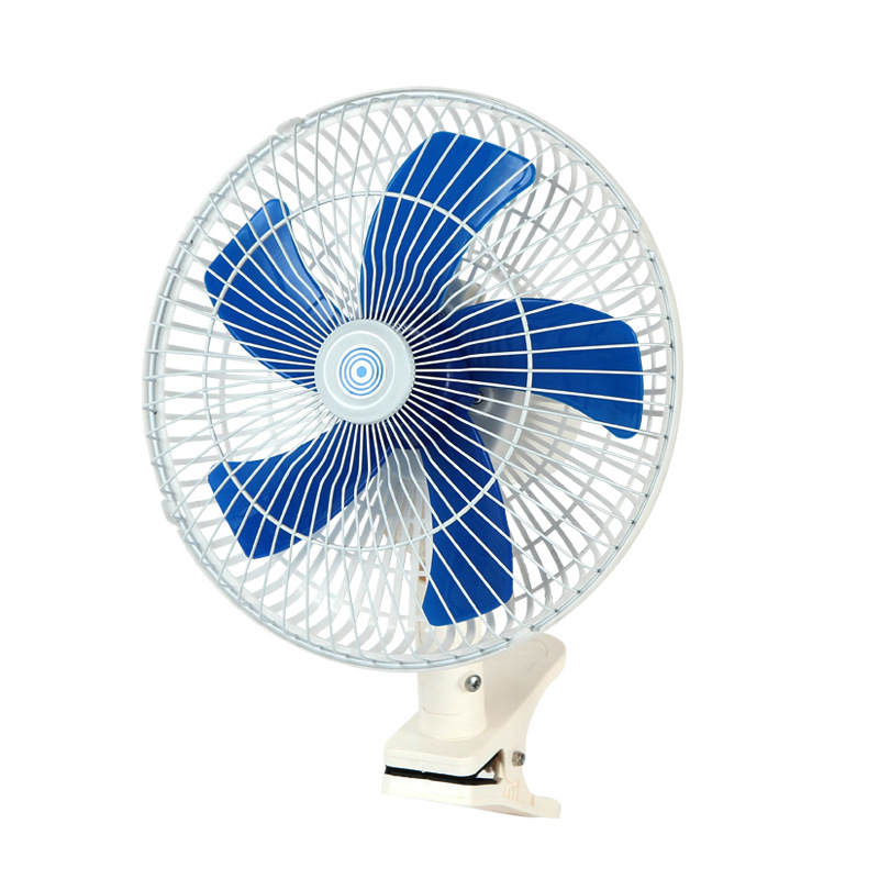 High Quality Car Cooling Portable Fan 12V/24V Dual-motor Adjustable Angle 10 Inch Powerful Wind Fan