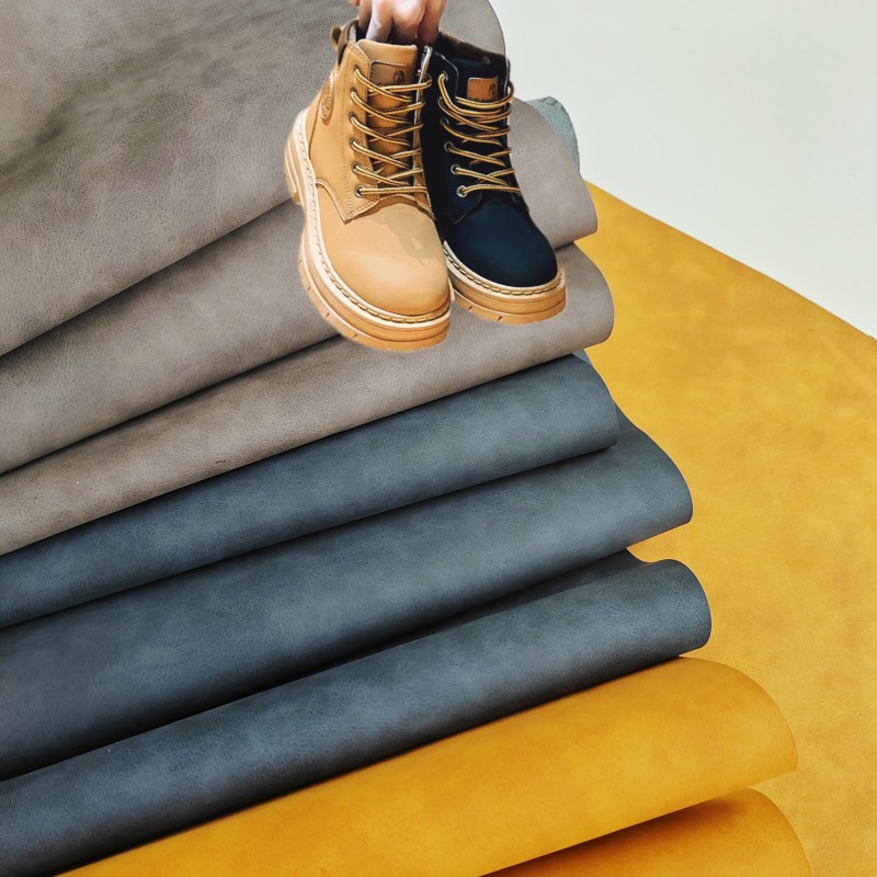 pu leather for boots synthetic leather for shoe making leather material for boots