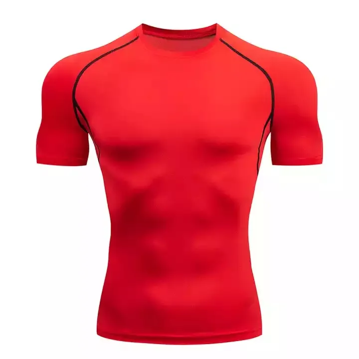 Sports Top T Shirts Rashguard Custom Rash Guard Fitness Gym Shirt Rash Guard For Men Short Sleeve