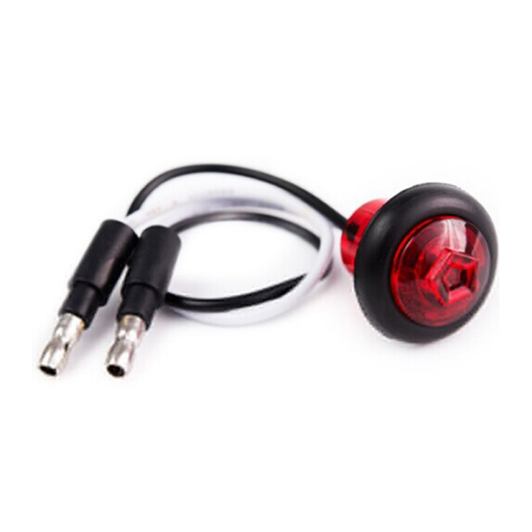 Mini round LED marker and clearance light 1 inch side LED marker light indicator lamp