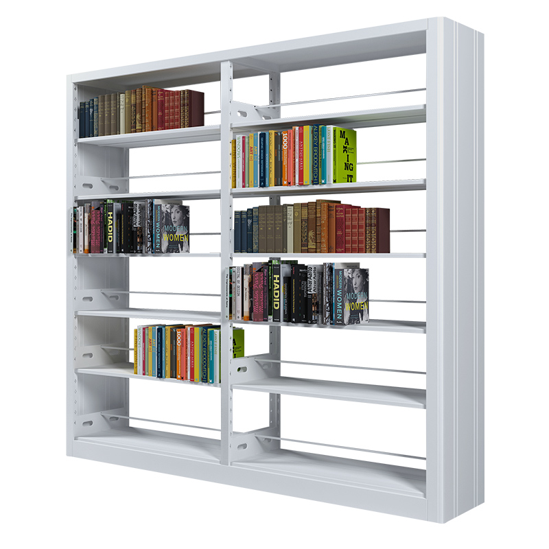 school library furniture steel bookshelf frame metal shelves adjustable