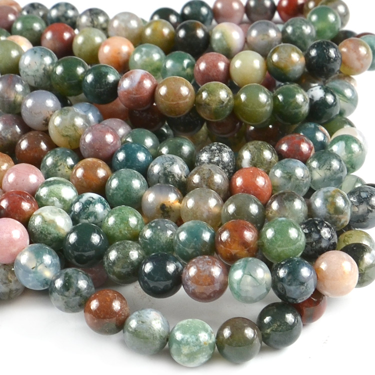 Packaging Customization Wholesale Bulk Natural Loose Gemstone Beads 6mm Agate Natural Stone Beads For Jewelry Making