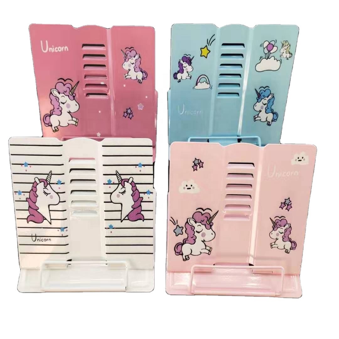 Colorful Metal Bookend Versatile Read Book Holder