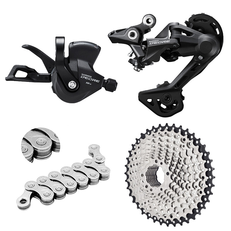 Shimano Deore m4100 1x10S переключатели RD-M4120 10 скорость перемещения рычага переключения передач для солнечного света кассета 36T 40 т 42 46T тяжелые Технические данные: около 50 т цепи 10v указано