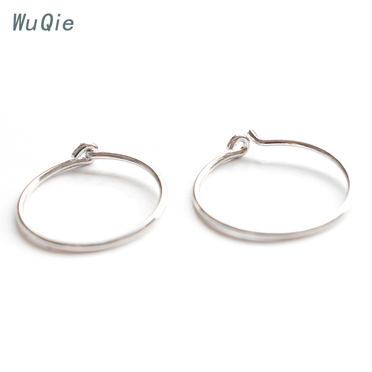 Wuqie оптовая продажа серьги 925 стерлингового серебра для изготовления ювелирных изделий Earwire Петля Серьги делая крюк