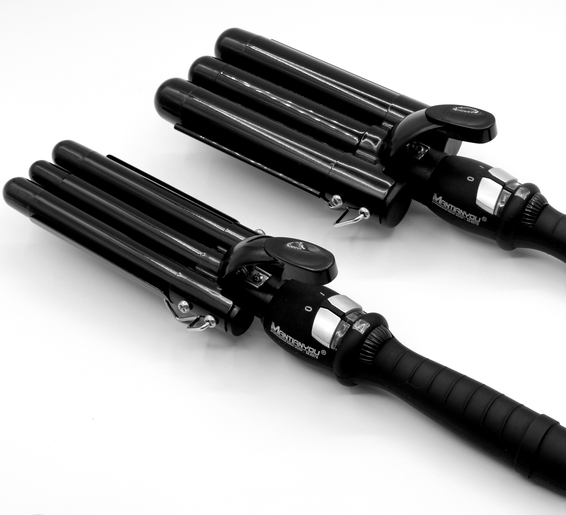Professional LCD Aluminum Triple Barrel Electric Hair Curling Iron Wave Hair Curler