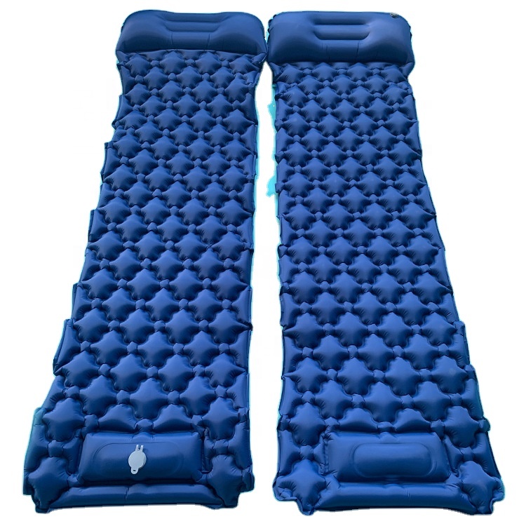 Portable Outdoor Overnight Camping Cushion Grass Beach Waterproof Inflatable Sleeping Bag