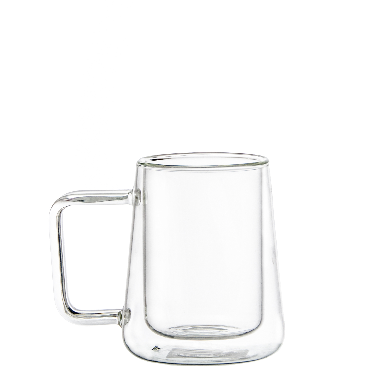 Unique double walled layer glass coffee mug cup