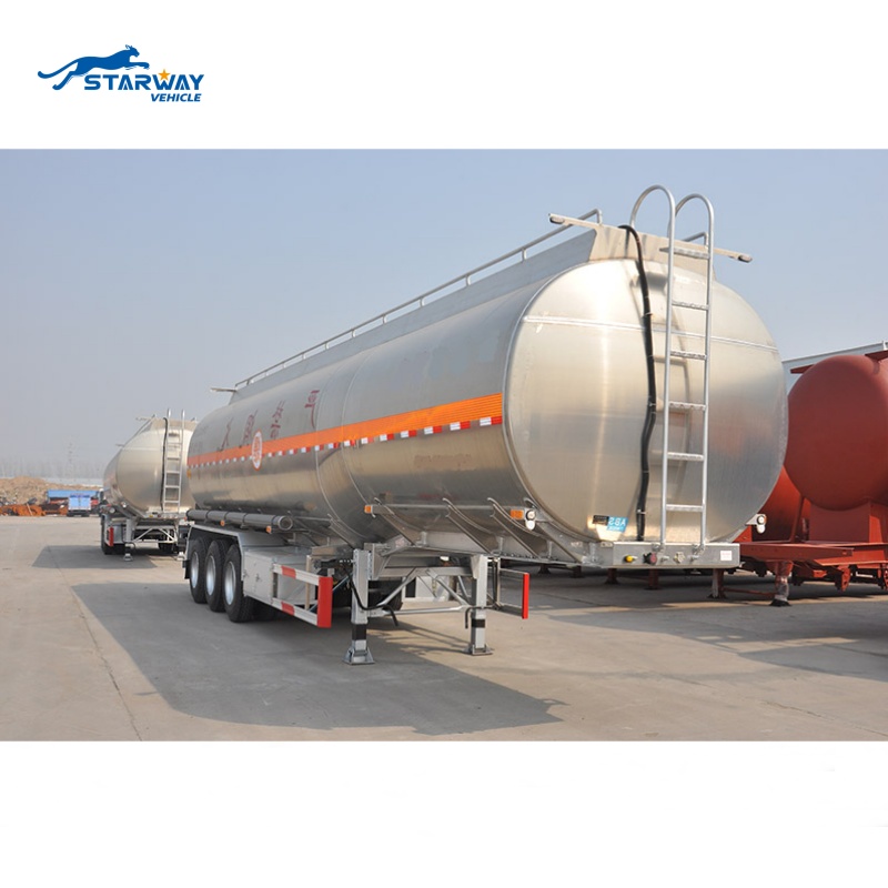 Used 3 Axle 40000l Petroleum/diesel/fuel/crude Oil/milk/water/gasoline Fuel Tank Trailer For Sale