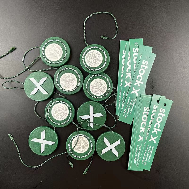 Stock X Tag Hokass OG QR Code Stickers Stockx Card Green Circular Tag Verified Authentic Shoe Buckle Accessories Stock X Shoes